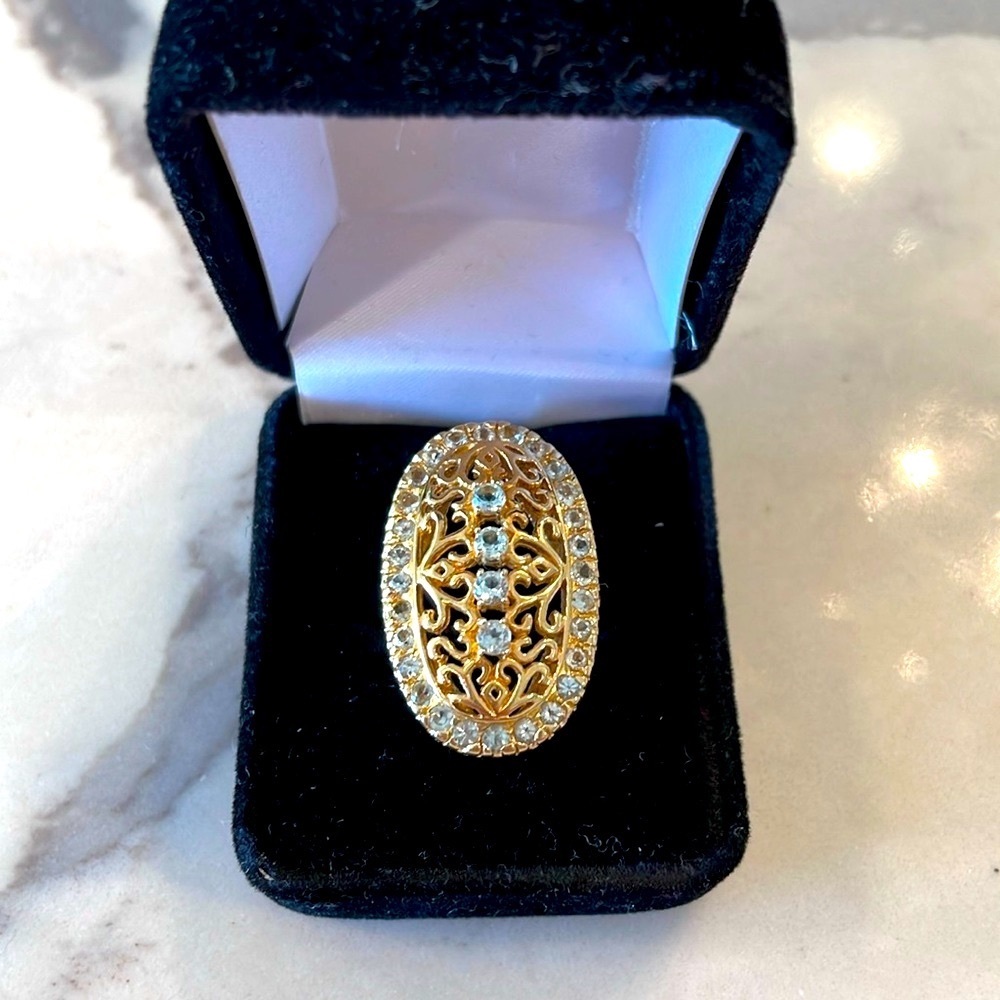 David Sigal Gold Plated Sterling Silver ring